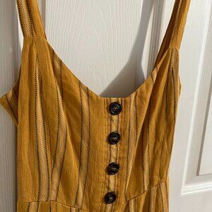 Lulu's Women's Yellow Jumpsuit